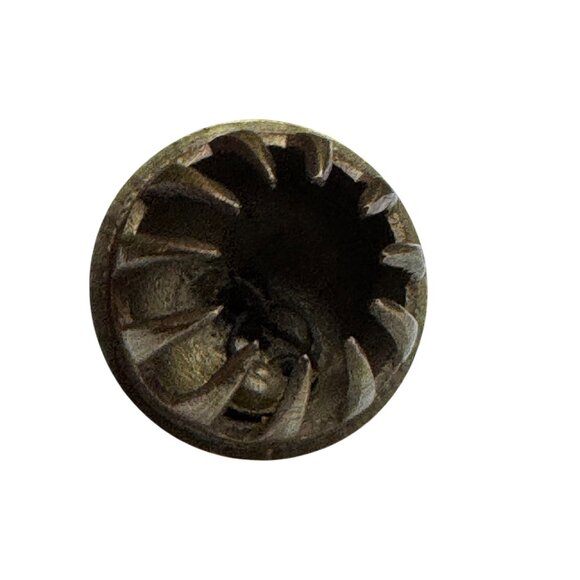 Sarna Brass Elephant Claw Bell Hand Engraved Floral Design 2 1/2" - Picture 5 of 6